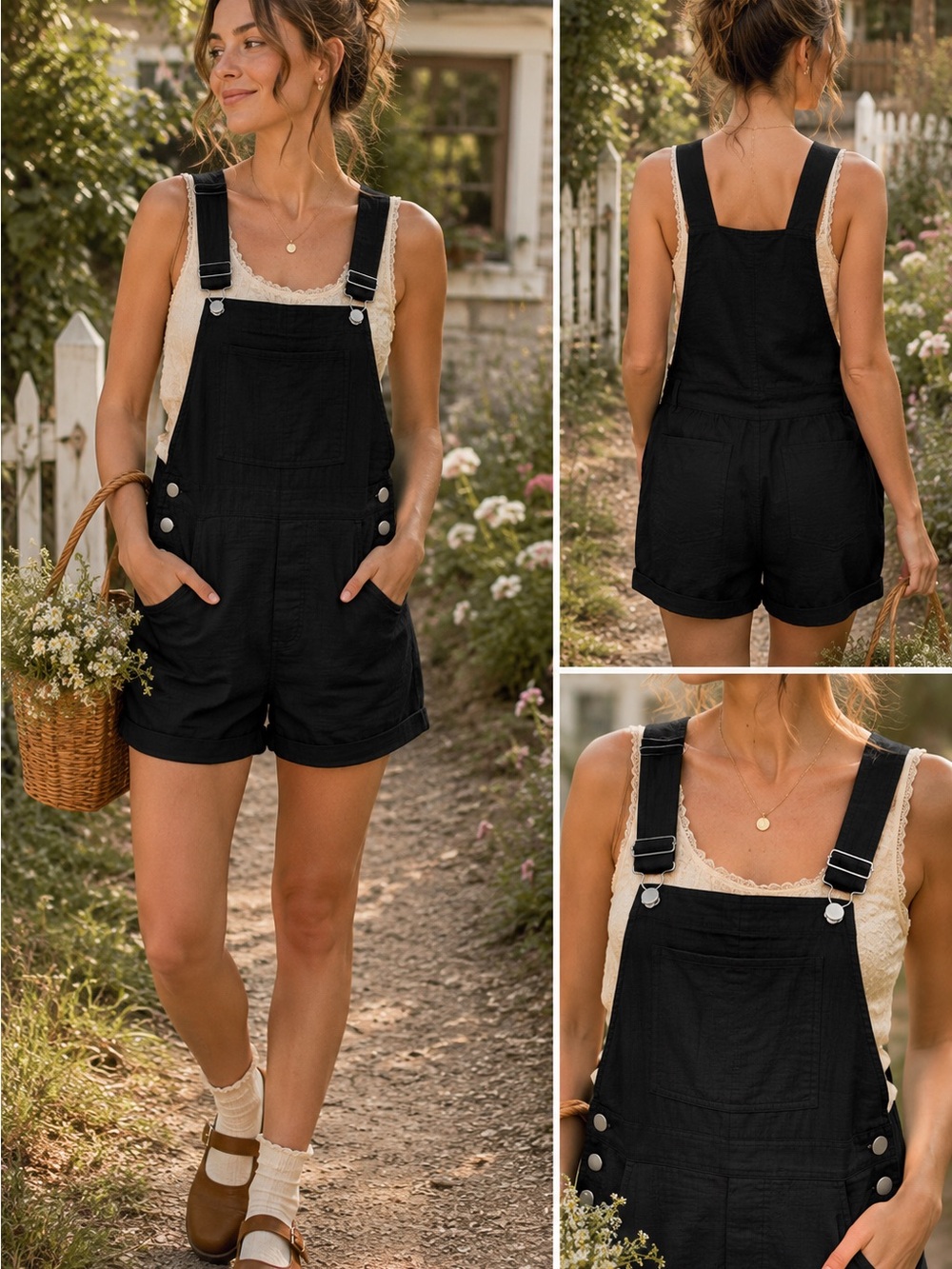 Double Zero 100% Rayon Short Overalls